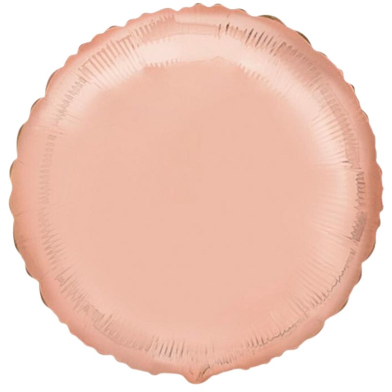Foliowe różowe balony okrągłe, 18” - 46 cm. 1 szt.