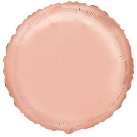 Foliowe różowe balony okrągłe, 18” - 46 cm. 1 szt.