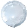 Foliowe biały balony okrągłe, 18” - 46 cm. 1 szt.
