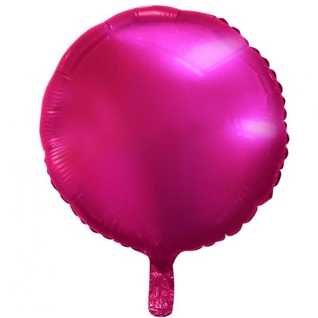 Foliowe różowy balony okrągłe, 18” - 46 cm. 1 szt.