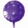 Foliowe fioletowe balony okrągłe, 18” - 46 cm. 1 szt.