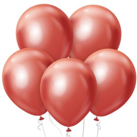 Lateksowe klasyczne Balony Beauty&Charm, platynowe czerwone 12"/ 50 szt.
