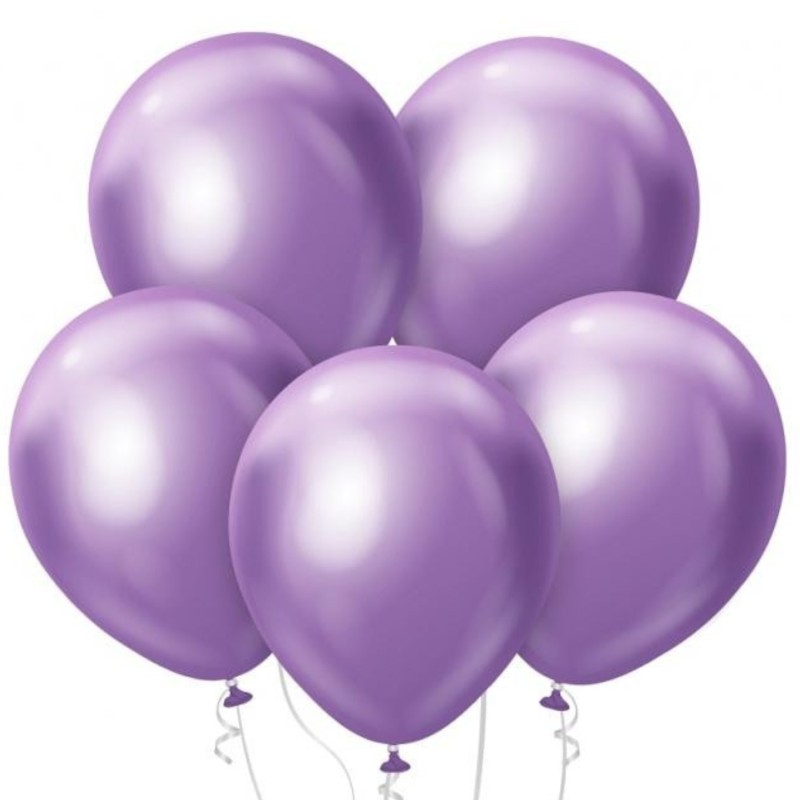 Lateksowe klasyczn Balony Beauty&Charm, platynowe j. fioletowe 12"/ 50 szt.