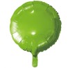 Foliowe zielone balony okrągłe, 18” - 46 cm. 1 szt.