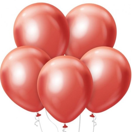 Lateksowe klasyczn Balony Beauty&Charm, platynowe j. czerwone 12"/ 50 szt.