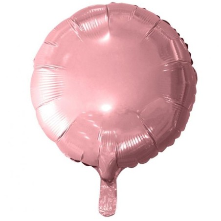Foliowe różowe balony okrągłe, 18” - 46 cm. 1 szt.