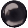 Foliowe czarne balony okrągłe, 16” - 40 cm. 1 szt.