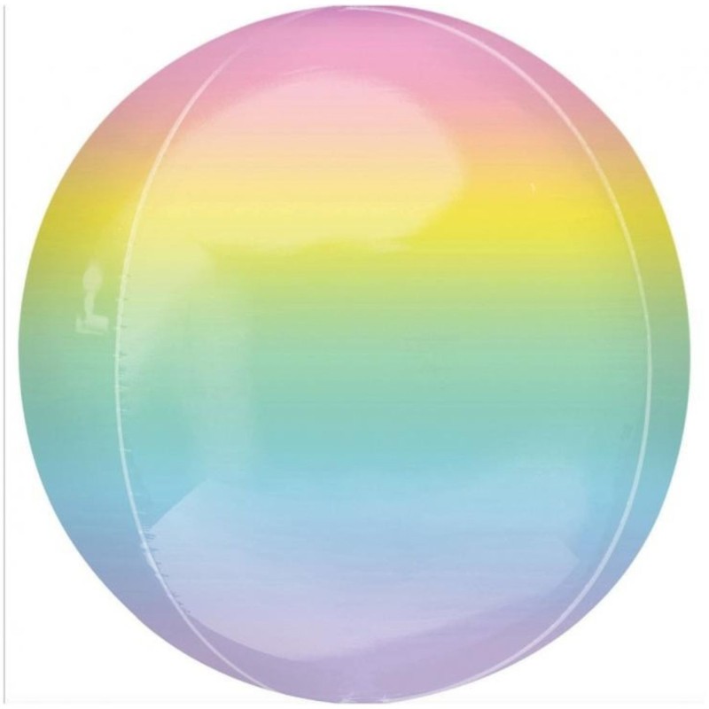 Foliowe kolorowe balony w kształcie kuli, 16” - 40 cm. 1 szt.