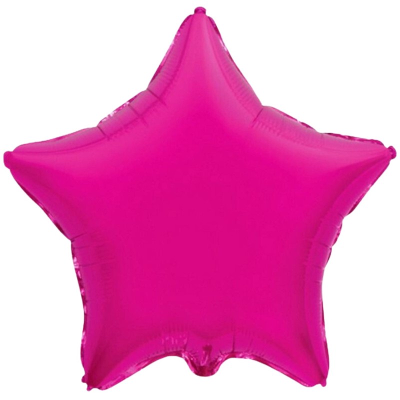 Foliowe różowe balony w kształcie gwiazdy, 19” - 48 cm. 1 szt.