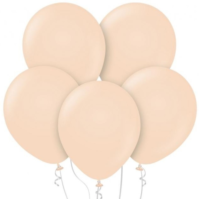 Lateksowe klasyczne Balony Beauty&Charm, pastelowe cieliste 12"/ 50 szt.