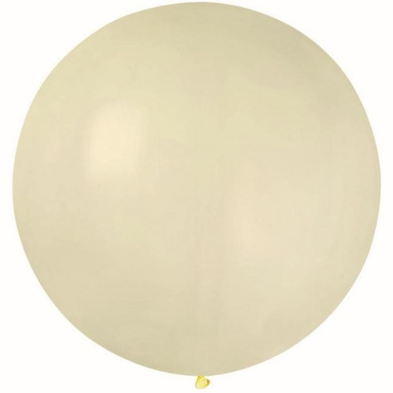 Lateksowe beżowe balony kuliste, 31” - 80 cm. 1 szt.