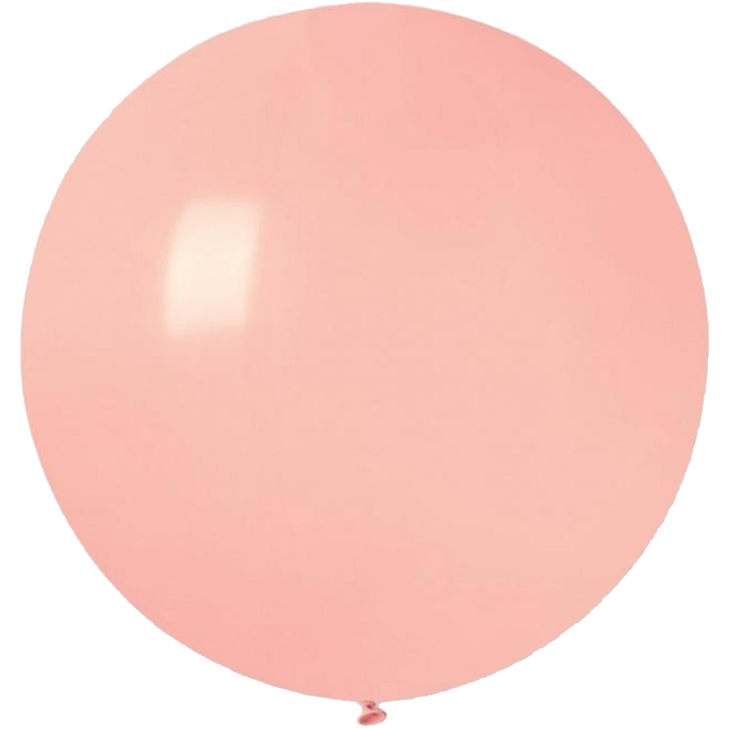 Lateksowe różowe balony kuliste, 31” - 80 cm. 1 szt.