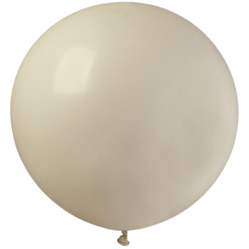 Lateksowe beżowe balony kuliste, 31” - 80 cm. 1 szt.