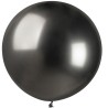 Lateksowe czarne balony kuliste, 31” - 80 cm. 1 szt.
