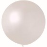 Lateksowe beżowe balony kuliste metalik, 31” - 80 cm. 1 szt.