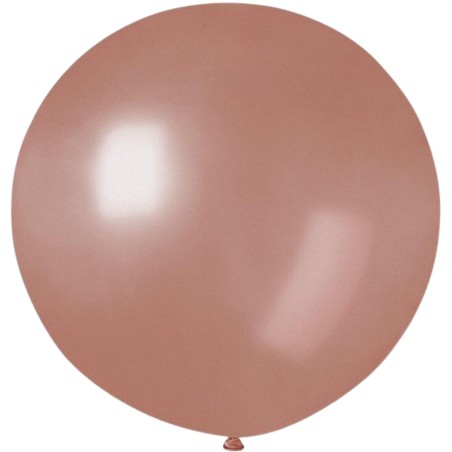Lateksowe różowo-złote balony kuliste metalik, 31” - 80 cm. 1 szt.