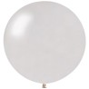 Lateksowe białe balony kuliste metalic, 31” - 80 cm. 1 szt.