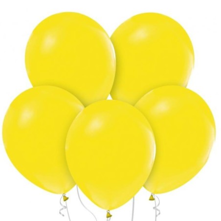 Lateksowe klasyczne Balony Beauty&Charm, pastelowe żółte 12"/ 50 szt.