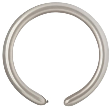 Lateksowe Balony do modelowania DM4 - Rurki włoskie srebrne / 100 szt.