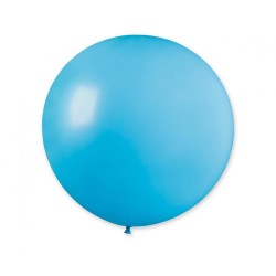 Klasyczny okrągły Balon G30 pastel kula 0.80m - błękitna 09