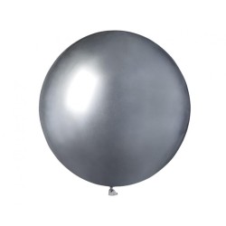Lateksowe okrągłe Balony GB150 shiny 19 cali - srebrne/ 25 szt.