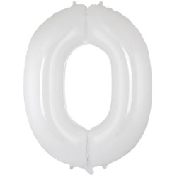 Balon foliowy biały "cyfra...