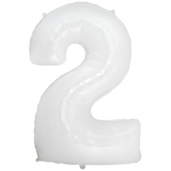 Balon foliowy biały "cyfra...