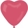 Lateksowe balony w kształcie serca CR pastel - czerwone 05/ 50 szt.