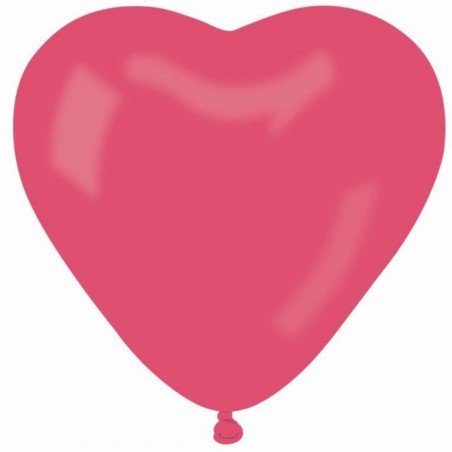 Lateksowe balony w kształcie serca CR17 pastel duże - czerwone 05/ 50 szt.