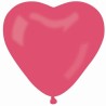Lateksowe balony w kształcie serca CR17 pastel duże - czerwone 05/ 50 szt.