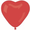 Lateksowe balony w kształcie serca CR pastel - czerwone 45/ 50 szt.
