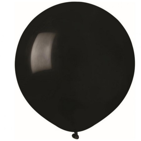 Lateksowe okrągłe Balony G150 pastel 19" - czarne 14/ 50 szt.