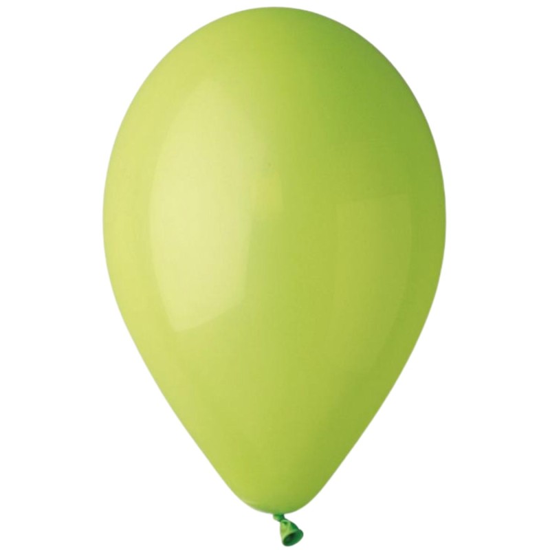 Lateksowe klasyczne Balony Premium pistacjowe, 10"/ 10 szt.