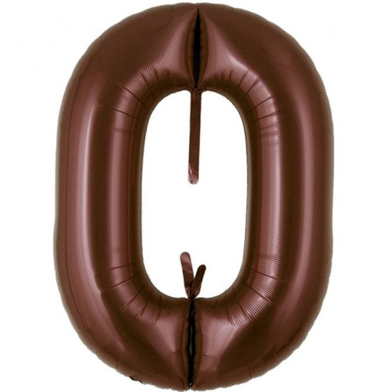 Balon foliowy brązowy metalic łańcuch, 29"- 74 cm / 5 szt.