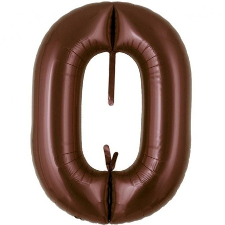 Balon foliowy brązowy metalic łańcuch, 29"- 74 cm / 5 szt.