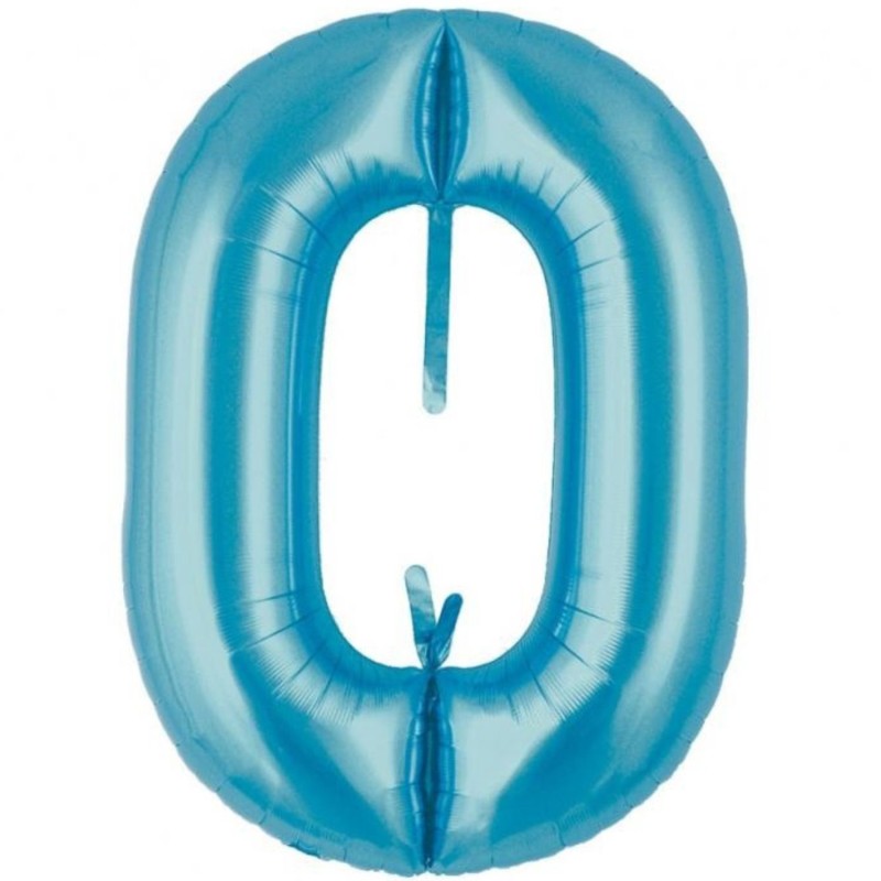 Balon foliowy niebieski metalic łańcuch, 29"- 74 cm / 5 szt.