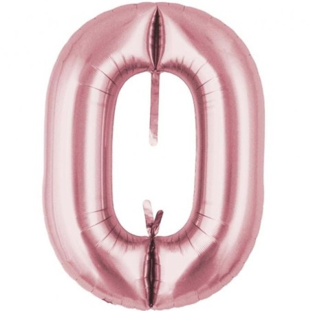 Balon foliowy różowy metalic łańcuch, 29"- 74 cm / 5 szt.