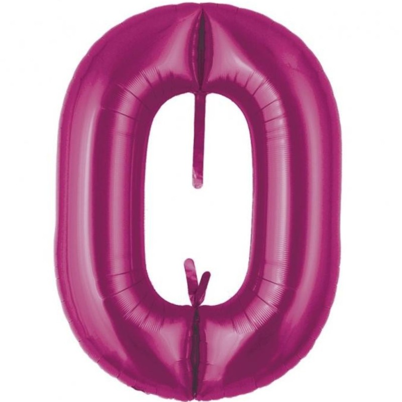 Balon foliowy różowy metalic łańcuch, 29"- 74 cm / 5 szt.