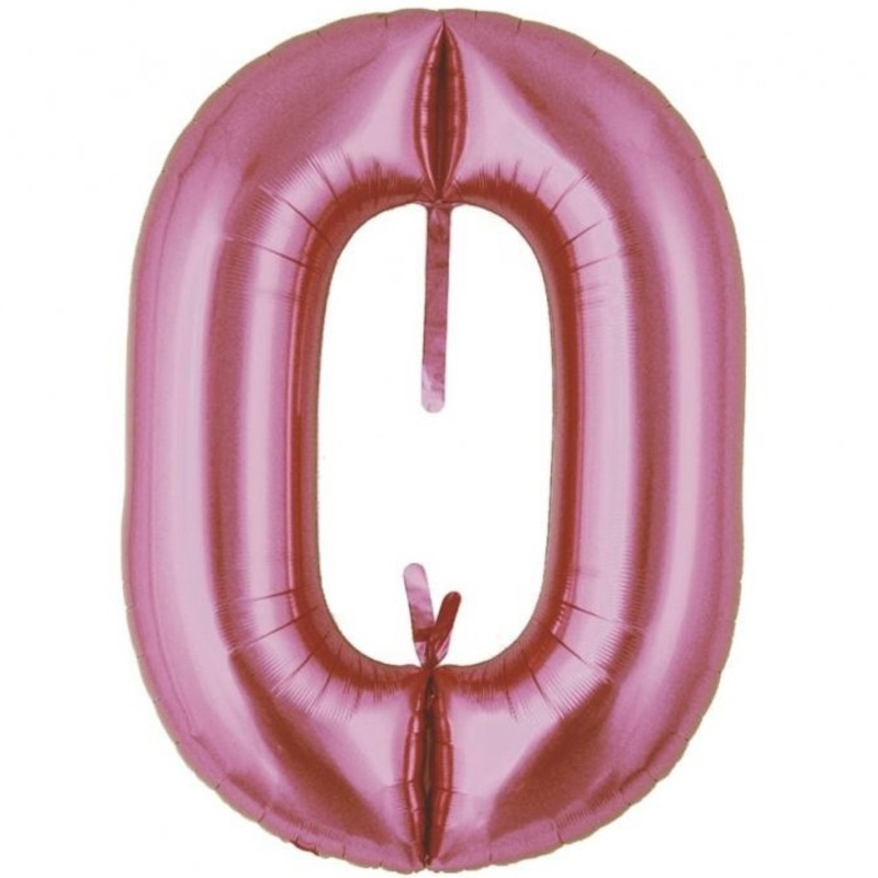 Balon foliowy rózowy metalic łańcuch, 29"- 74 cm / 5 szt.