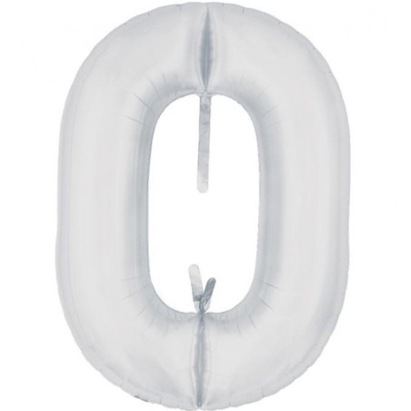 Balon foliowy biały łańcuch, 29"- 74 cm / 5 szt.