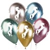 Lateksowe klasyczne Balony Shiny Premium Hel Jednorożec, 13"/ 5 szt.