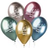 Lateksowe klasyczne Balony Shiny Premium Hel Happy Birthday, 13"/ 5 szt.