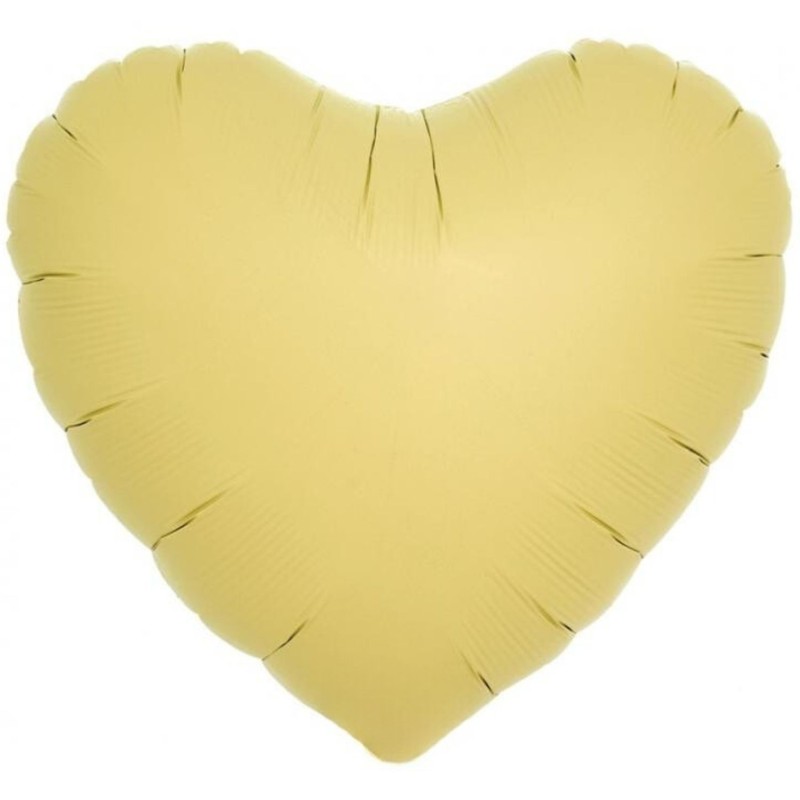 Balon foliowy pomarańczowy w kształcie "serca", 14"- 35 cm / 5 szt