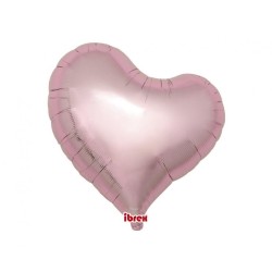 Foliowe Balony w kształcie serca Balon Ibrex Hel, serce Sweet 18", Metallic Light Pink, 5 szt.