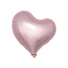 Foliowe Balony w kształcie serca Balon Ibrex Hel, serce Sweet 18", Metallic Light Pink, 5 szt.