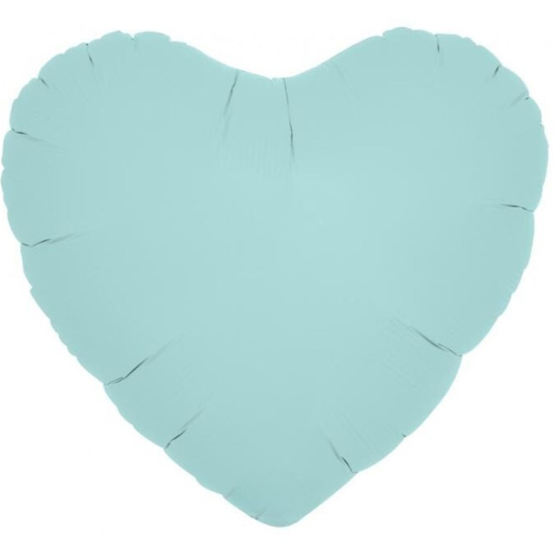 Balon foliowy niebieski w kształcie "serca", 14"- 35 cm / 5 szt