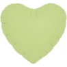 Balon foliowy zielony w kształcie "serca", 14"- 35 cm / 5 szt