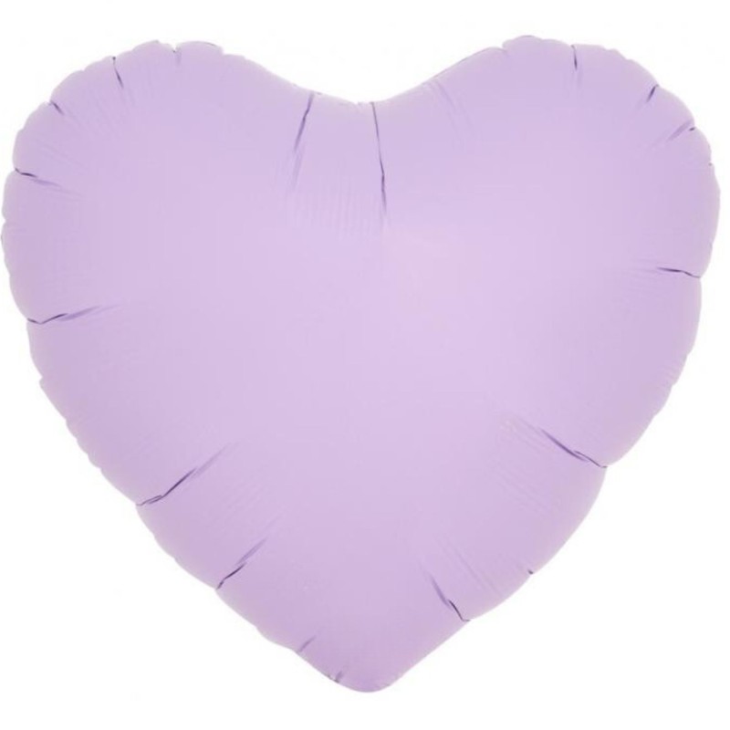 Balon foliowy fioletowy w kształcie "serca", 14"- 35 cm / 5 szt