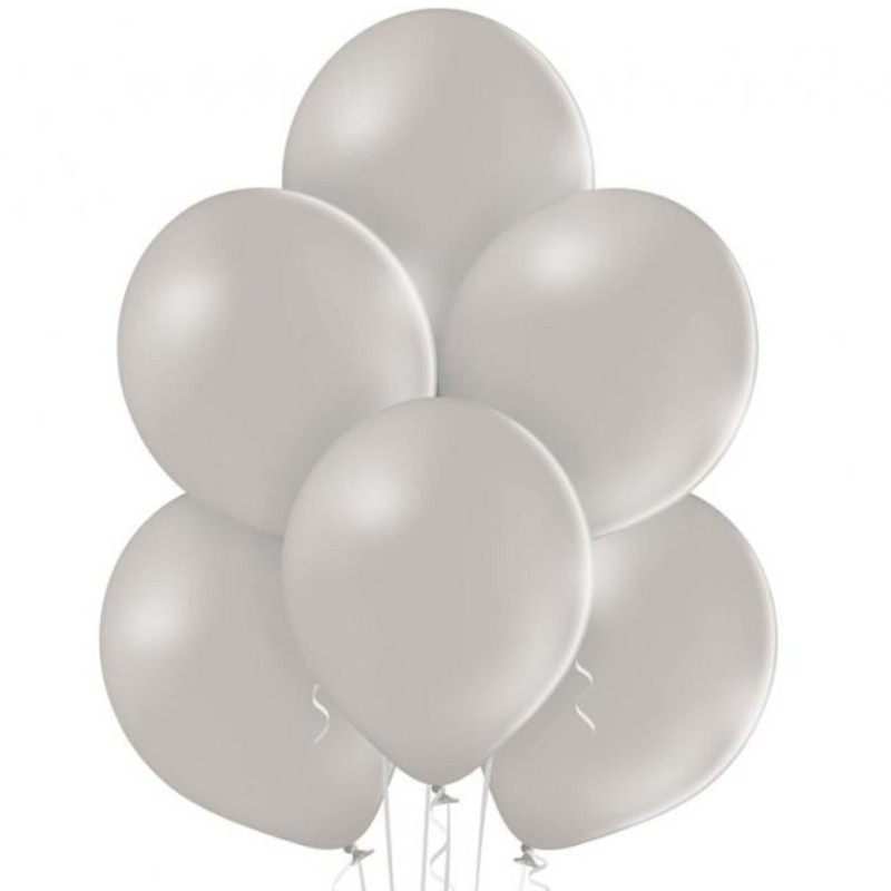 Klasyczne lateksowe szare Balony D1 Pastel Warm Grey 50 szt. 30 cm.