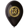 Klasyczne lateksowe Balony Premium "18 years", 18-ste urodziny czarne, 12" / 5 szt.